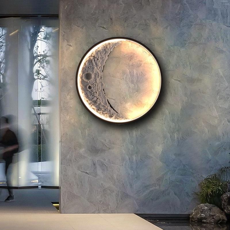 Elif Moderne Maanvormige LED IP65 Waterdichte Buitenlamp HL1236