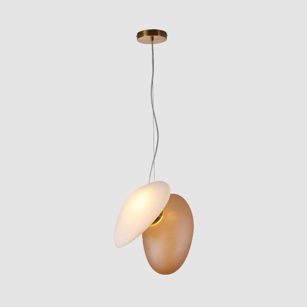 Doorschijnende hanglamp van matglas HL867
