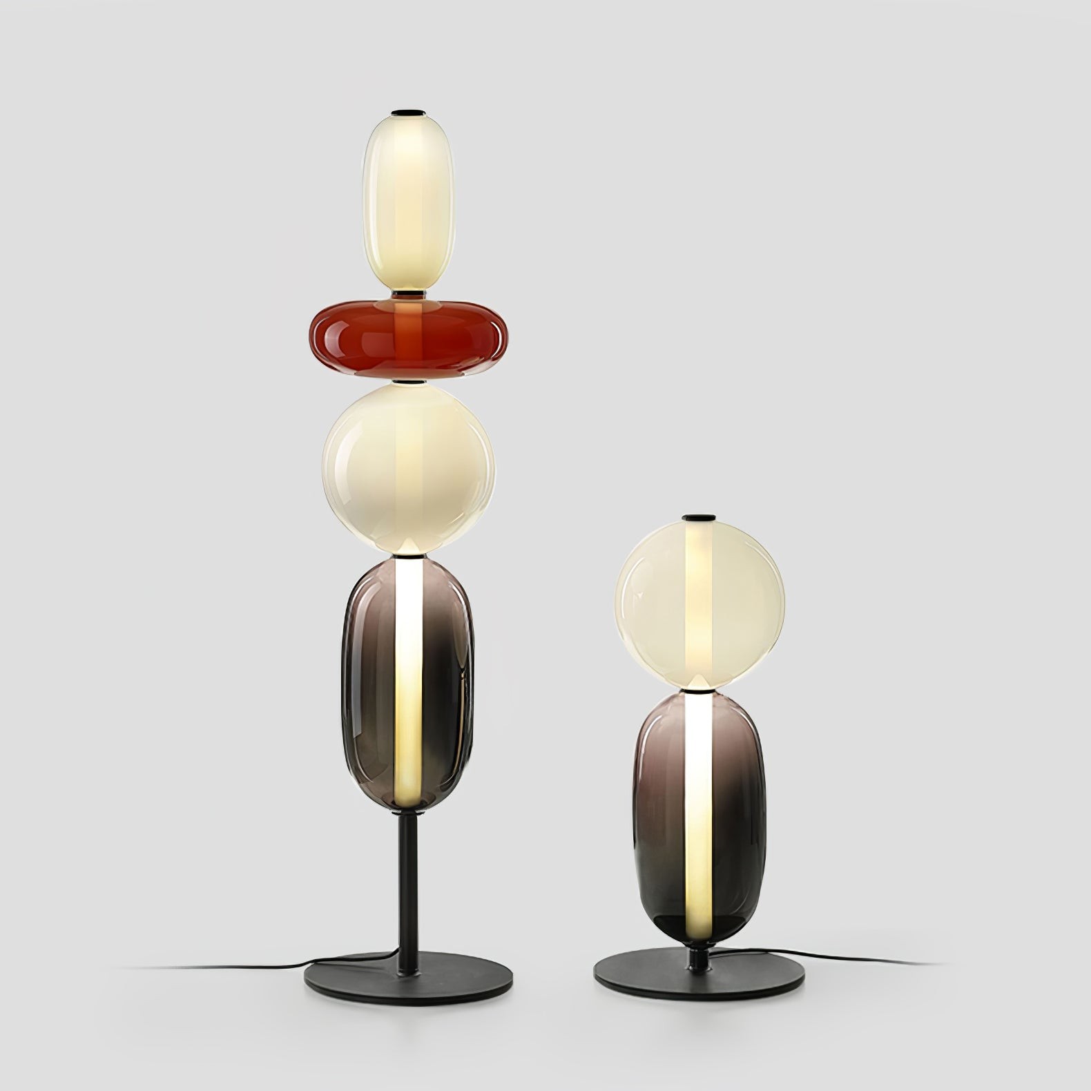 Nordic creatieve minimalistische luxe glazen vloerlamp voor woonkamer HL407