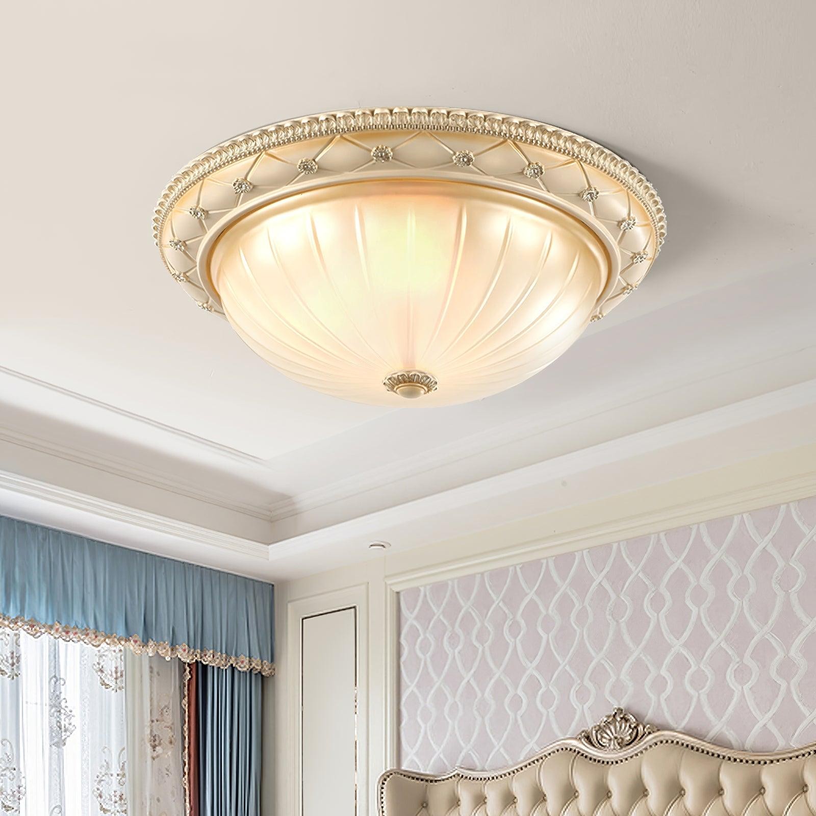 Europese vintage stijl plafondlamp van hars voor slaapkamer HL447