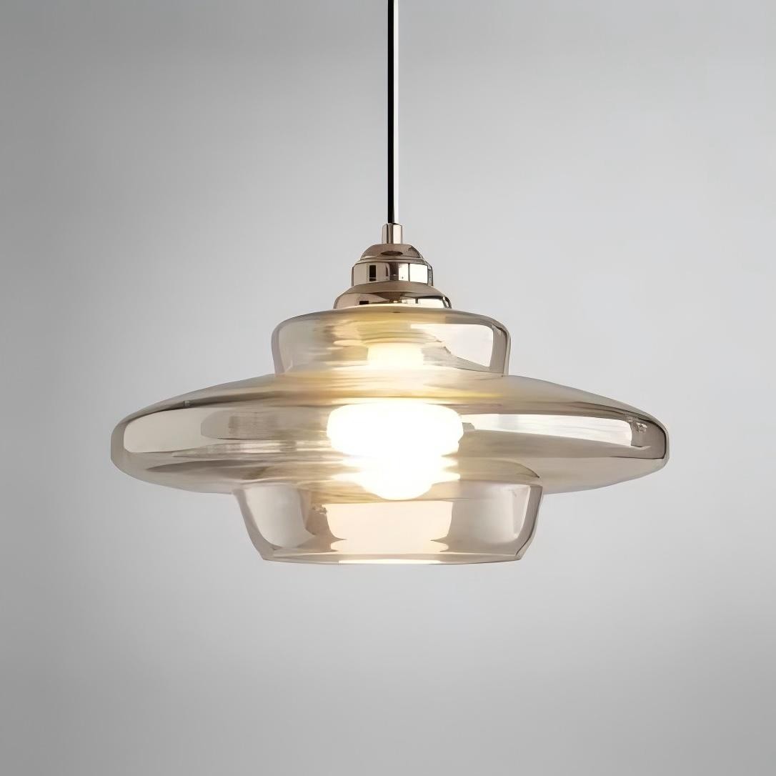 Art Deco Glazen Hanglamp - Elegante Sculpturale Hanglamp Voor Eetkamer en Keuken HL190