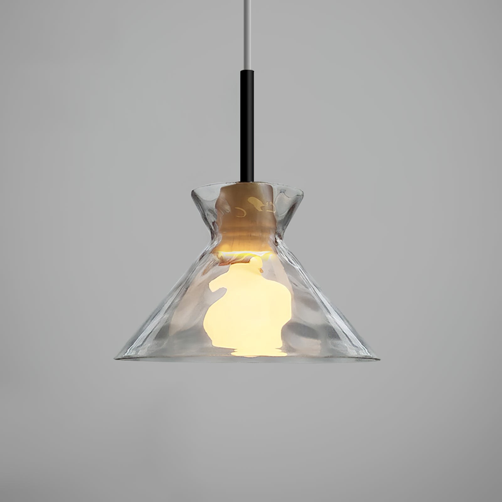 Moderne Water Ripple Transparante Glazen Hanglamp HL798
