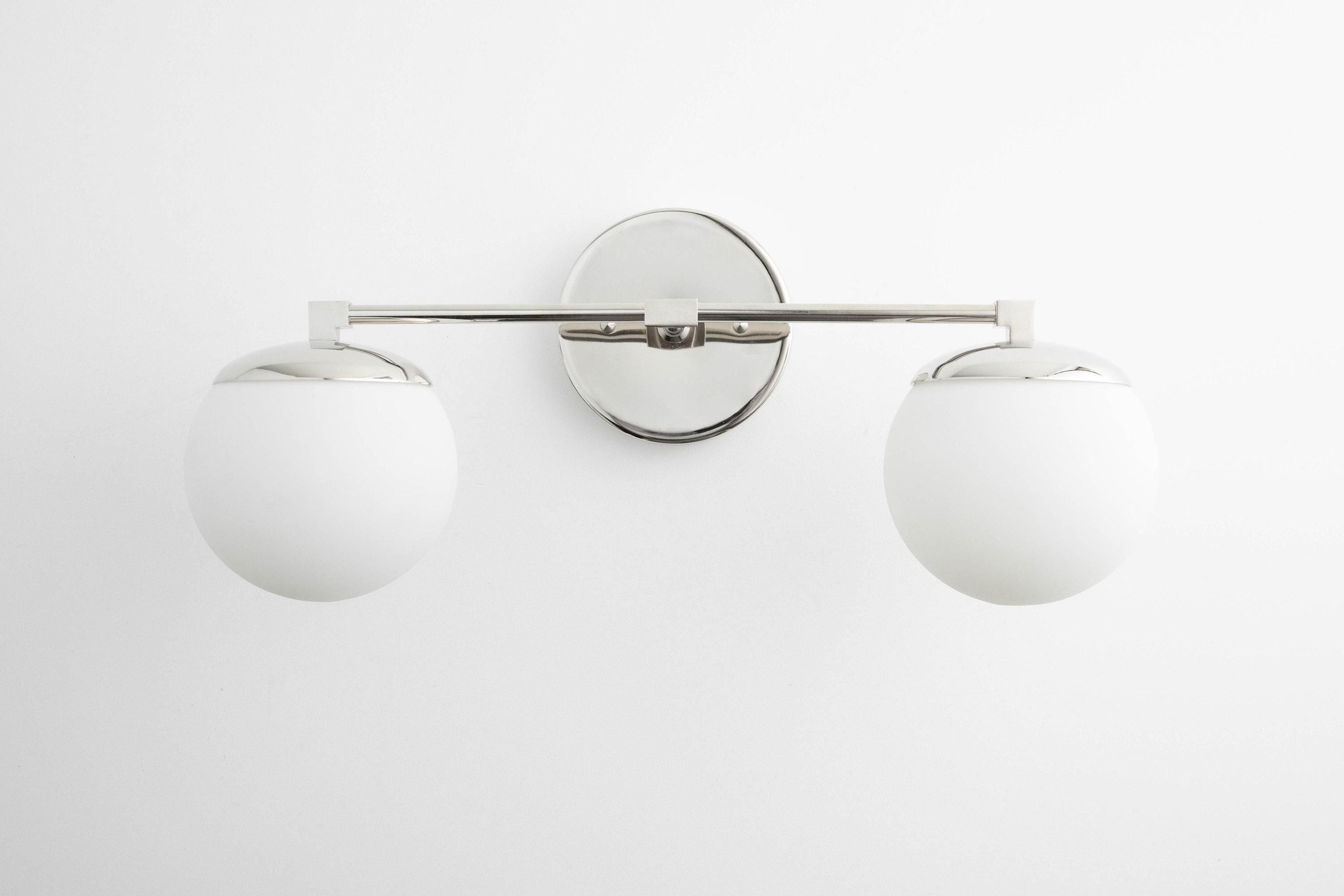 Glorica Glazen Badkamerlamp - Art Deco Messing Wandlamp Modern HL1754
