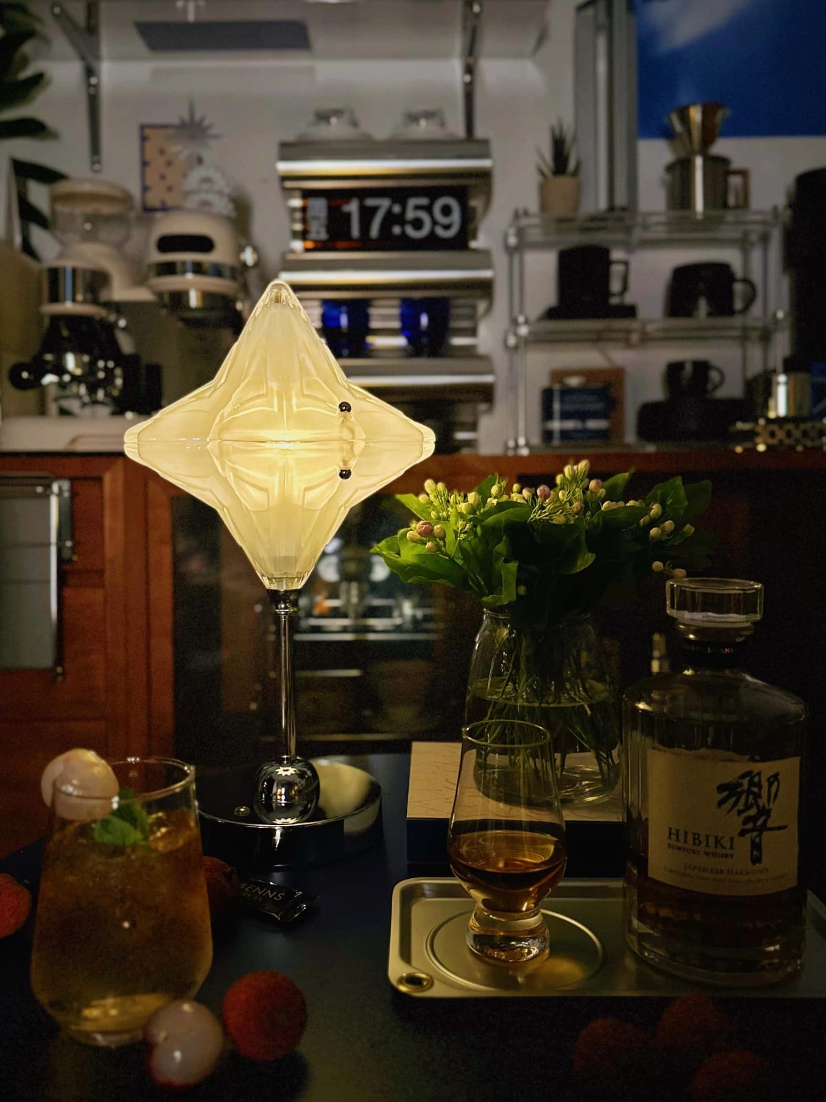 Art Deco Star Tafellamp - Matglaslamp voor Moderne Slaapkamers - Astris Lyra HL1794