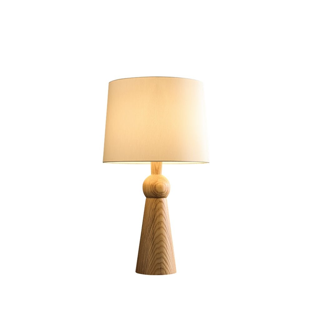 Nordic Retro Massief Houten Stoffen Tafellamp HL372