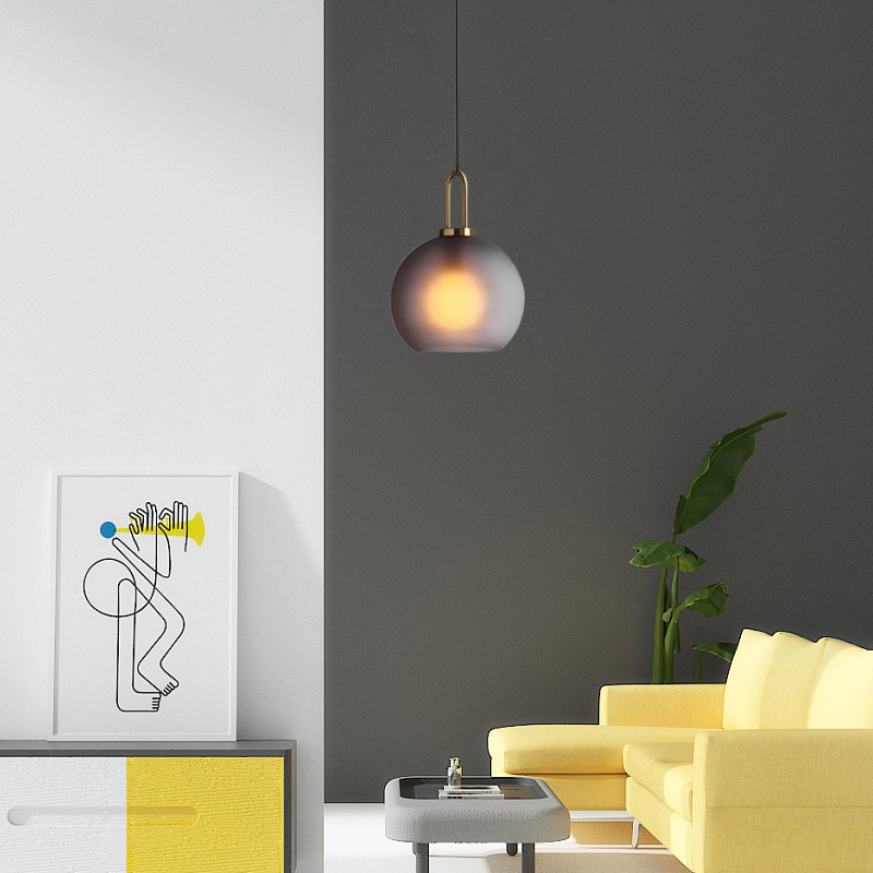 Moderne helder glas bollen fles Shade keuken hanger licht HL40