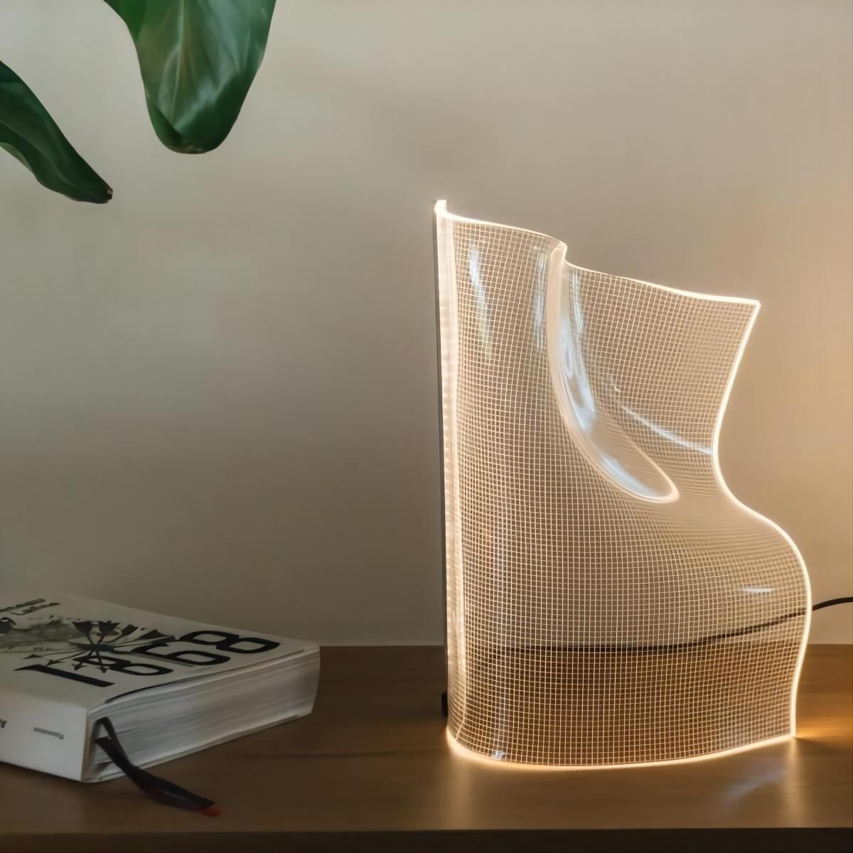 GWEILO Creatieve Onregelmatige Transparante Tafellamp