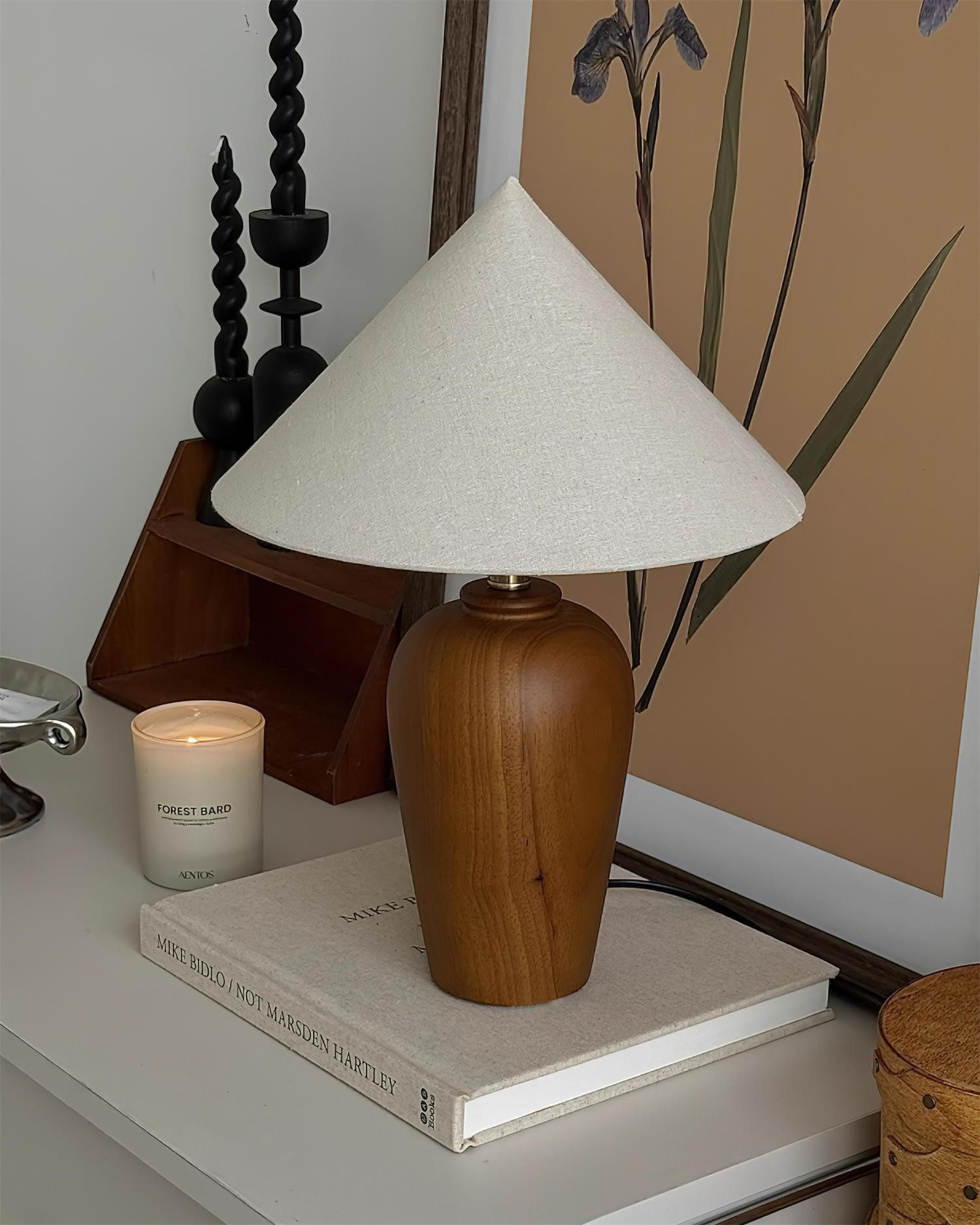 Brayden houten tafellamp HL2582
