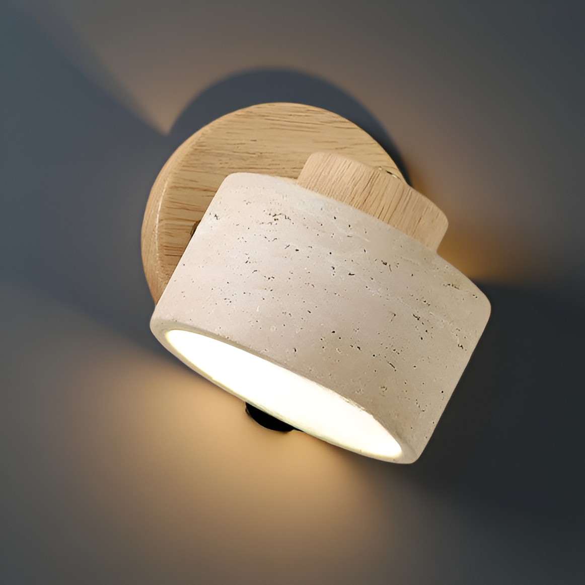 Studie Lezen Minimalistische Travertijn Stenen Wandlamp HL1269