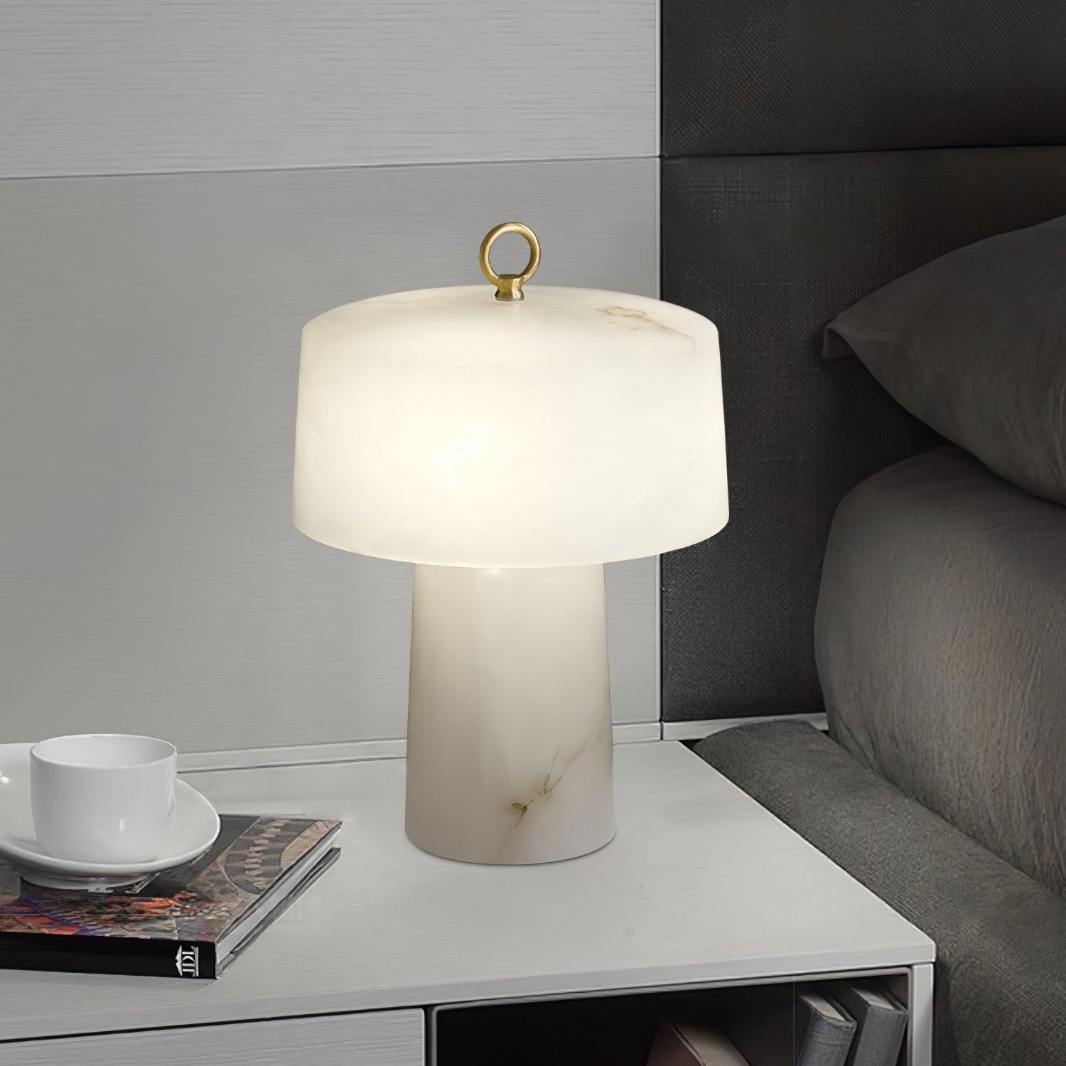 Lichte luxe stijl marmeren stenen tafellamp HL355