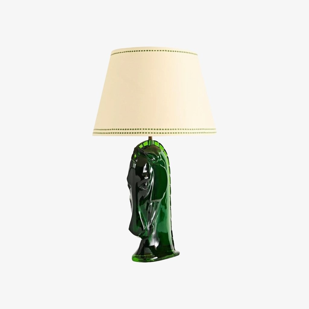 Modo Sculpturaal Paardenhoofd Tafellamp van Hars - Decoratieve Tafellamp voor Thuis en Kantoor HL1897