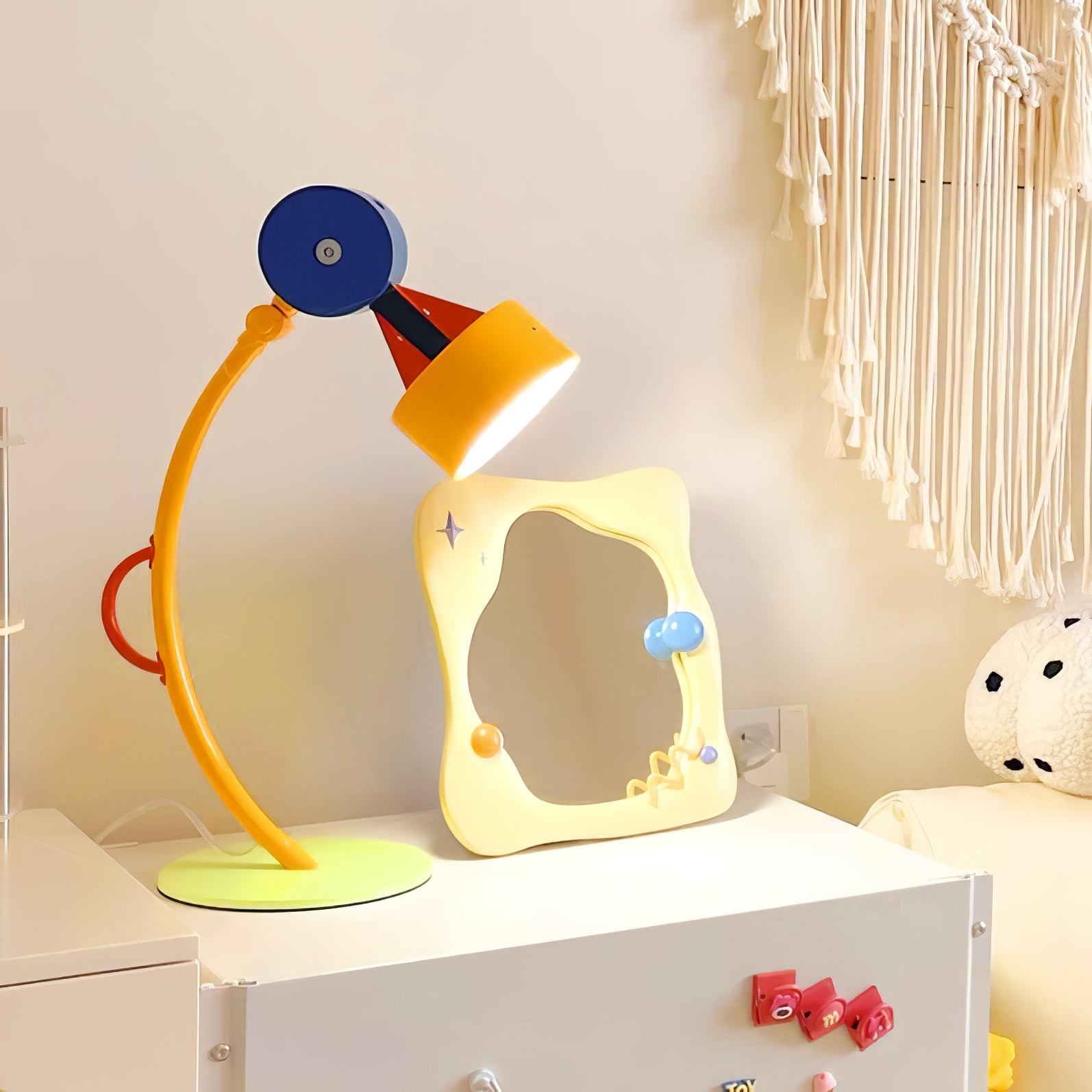 Creatieve kleurrijke geometrische tafellamp voor kinderkamer HL131