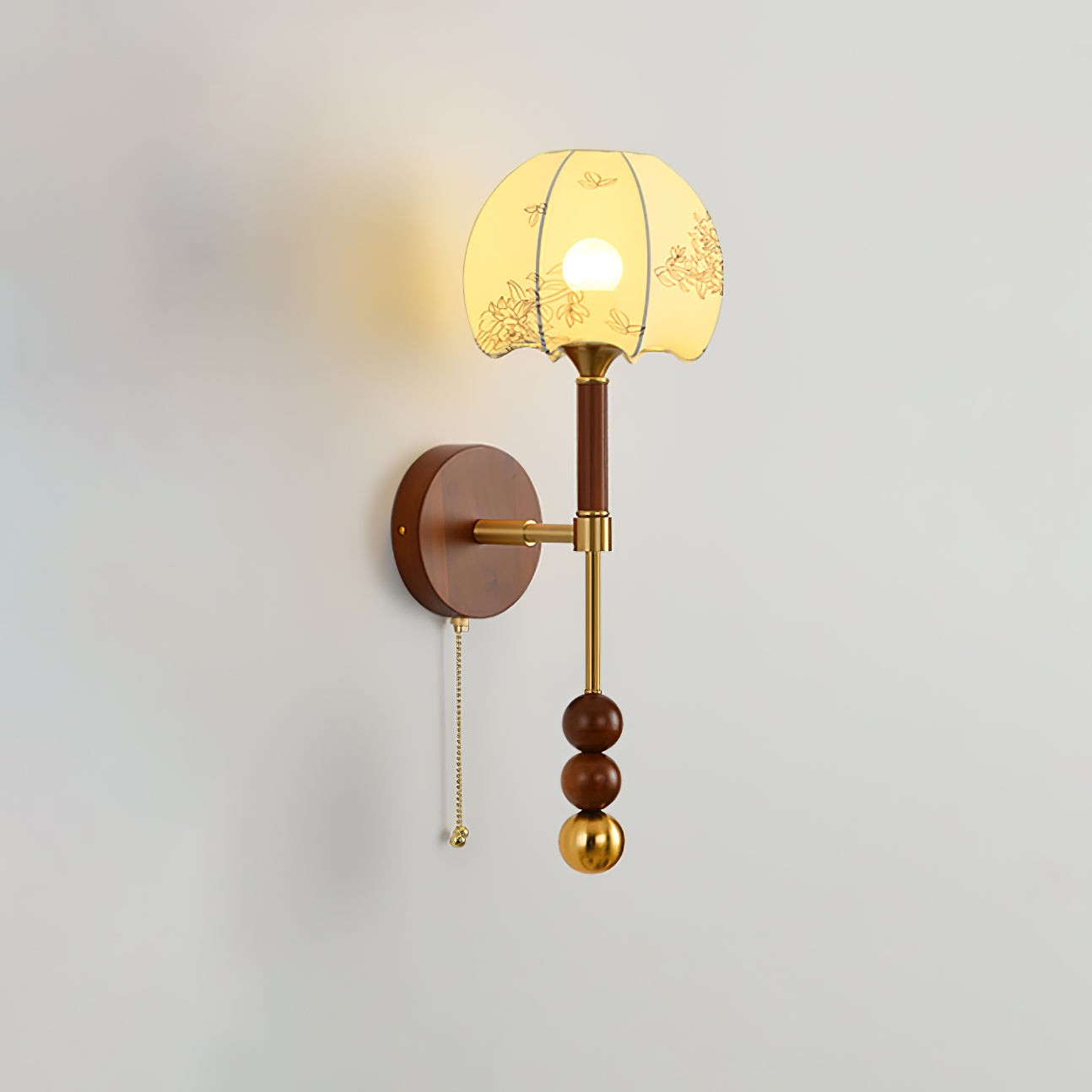 Retro Massief Houten Serie Wandlamp HL769
