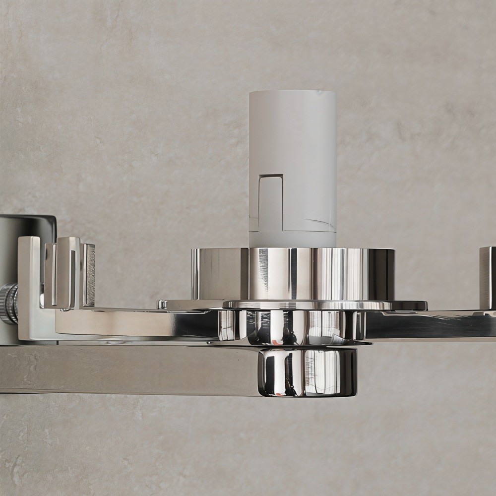 Beamira Mica Vierkante Wandlamp - Decoratieve Wandlamp met Glazen Kap en Schelpvorm voor Hal HL3539