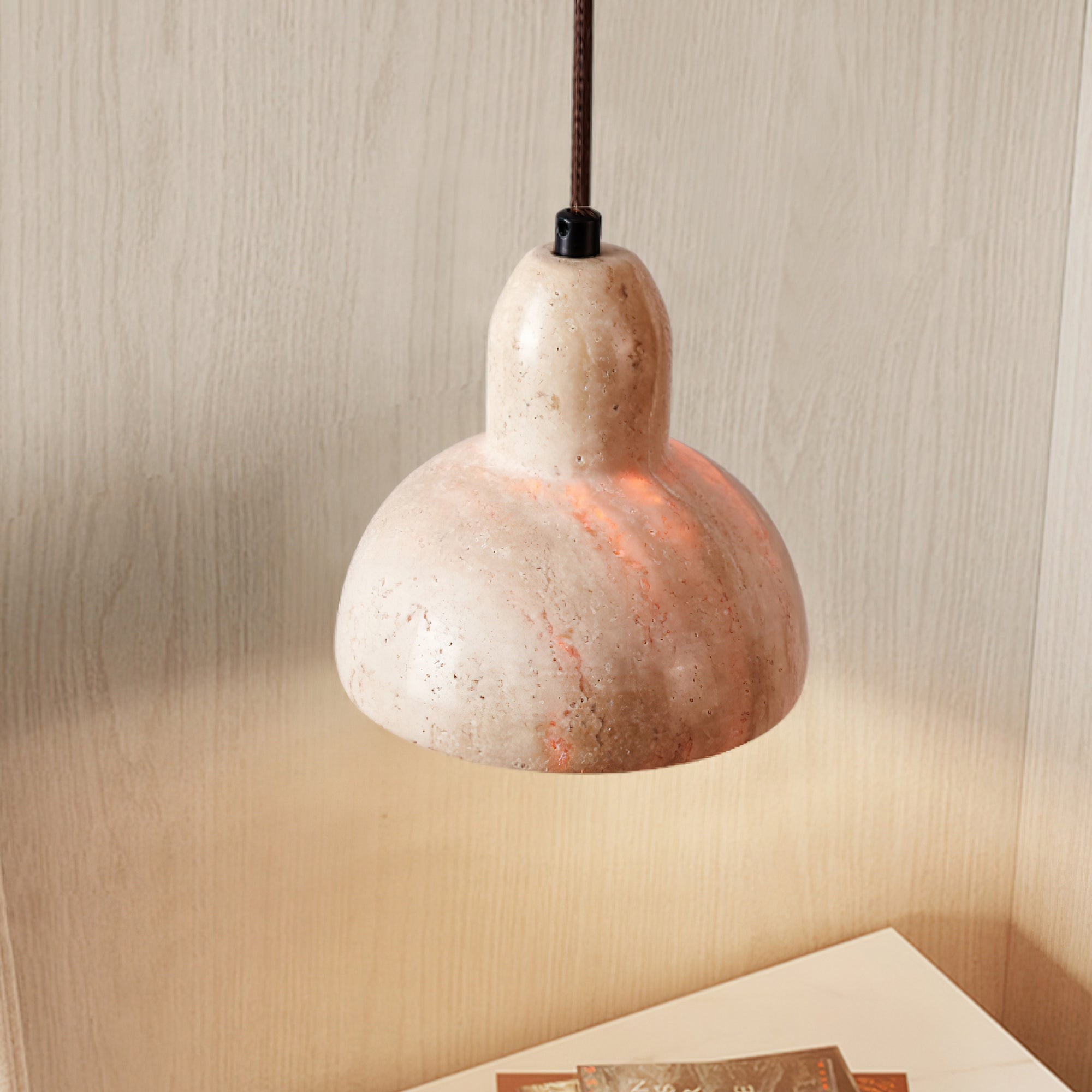 Wabi-Sabi Stijl Creatieve Travertijn Hanglamp HL899