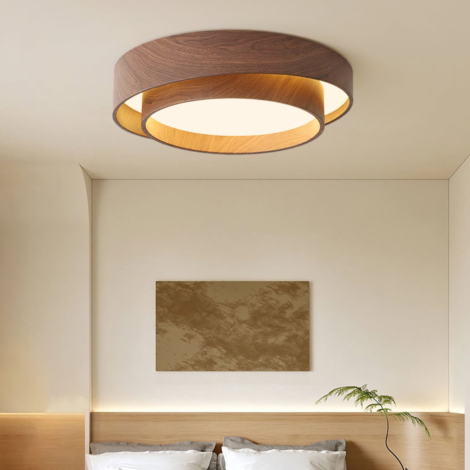 Dubbele Ronde Schijf Melody Plafondlamp HL265