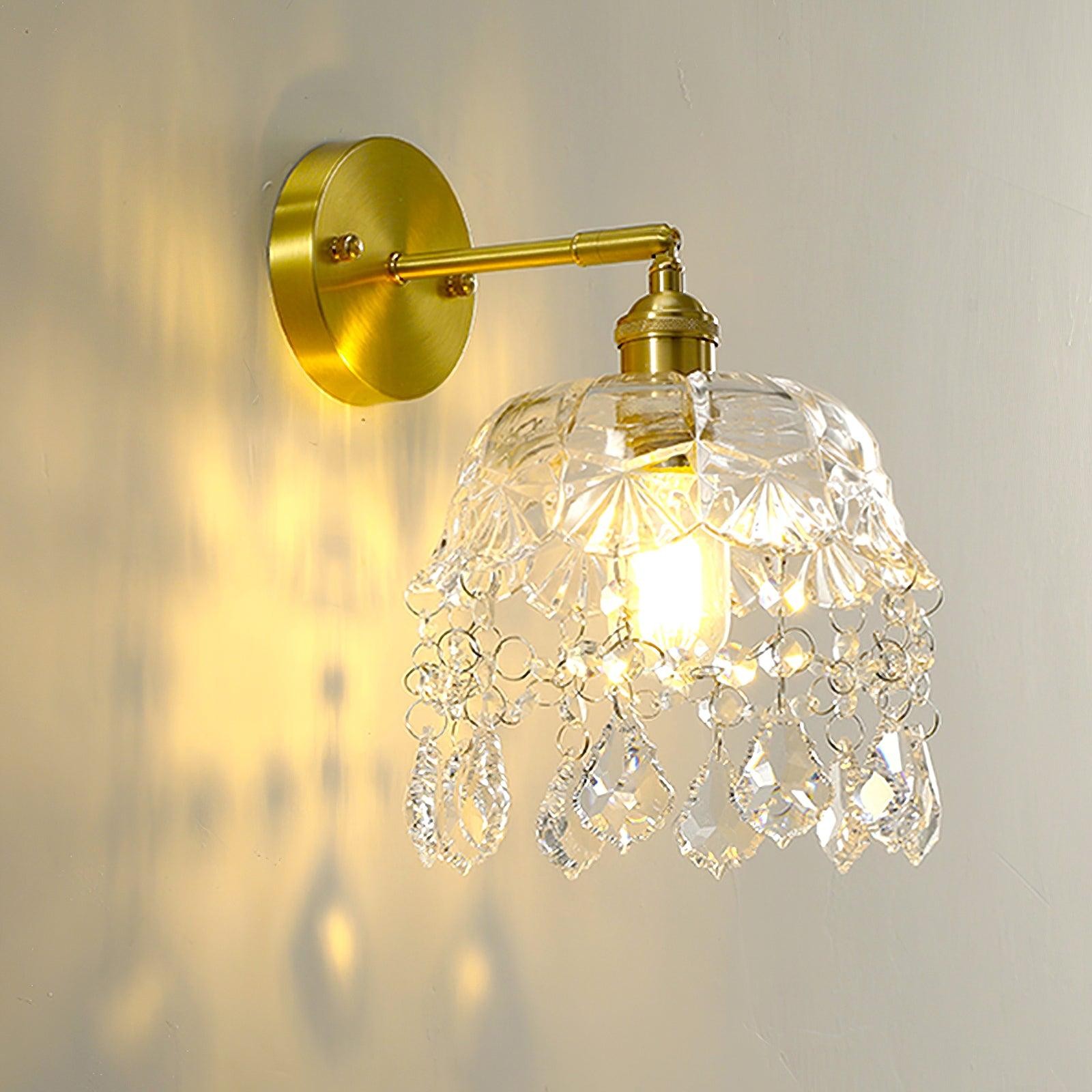Franse Kristallen Kwast Wandlamp HL422