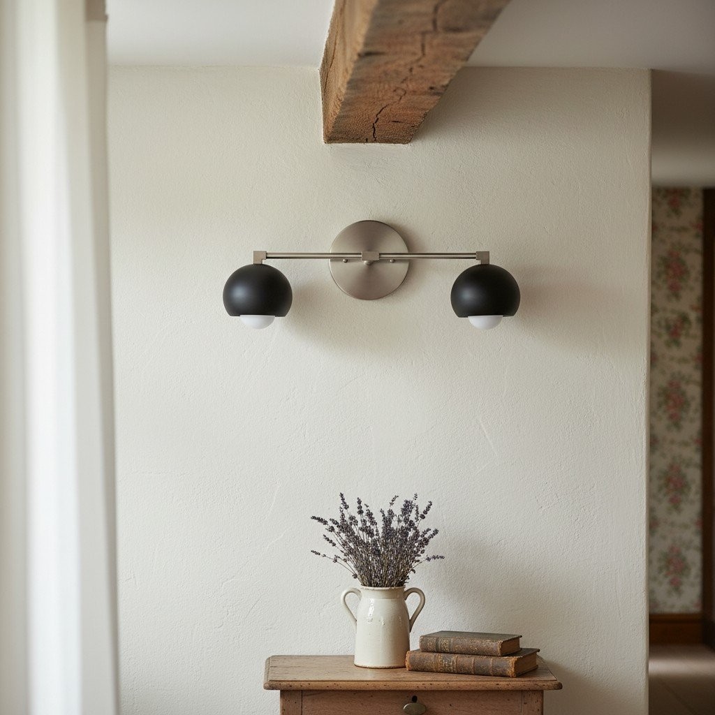 Metio Dome Decoratieve Badkamerlamp - Klassieke Bolvormige Badkamerwandlamp HL1686