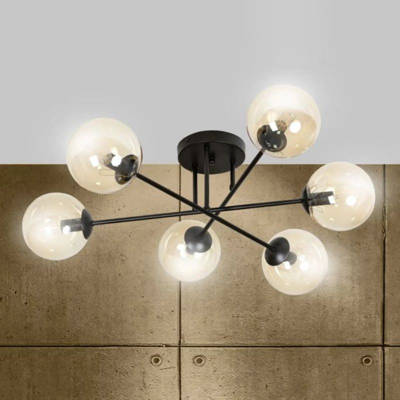 Brendi 6B Glazen Bol Plafondlamp