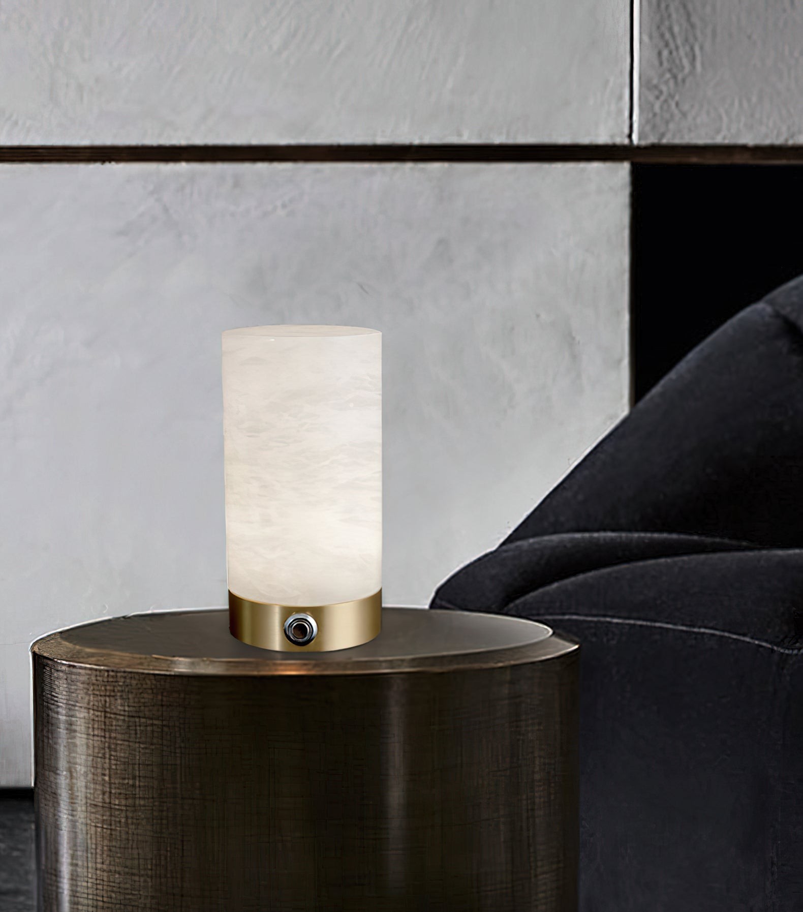Totem alabaster tafellamp (ingebouwde batterij) HL3052