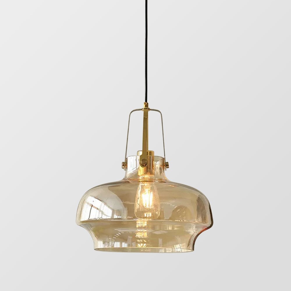 Moderne, uniek gevormde glazen hanglamp voor een aquarium HL1401