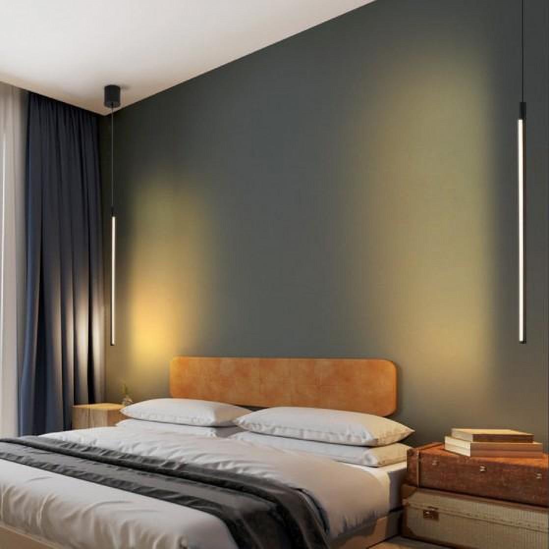 Modern Industriële LED Hanglamp Zwarte voor Eettafel Slaapkamer