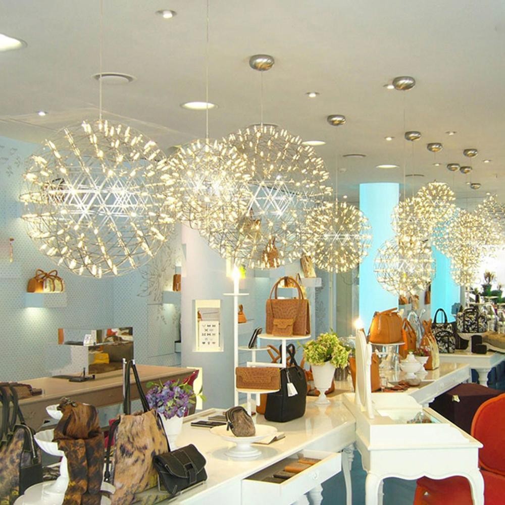 Zilveren Spark Ball hanglamp HL1407
