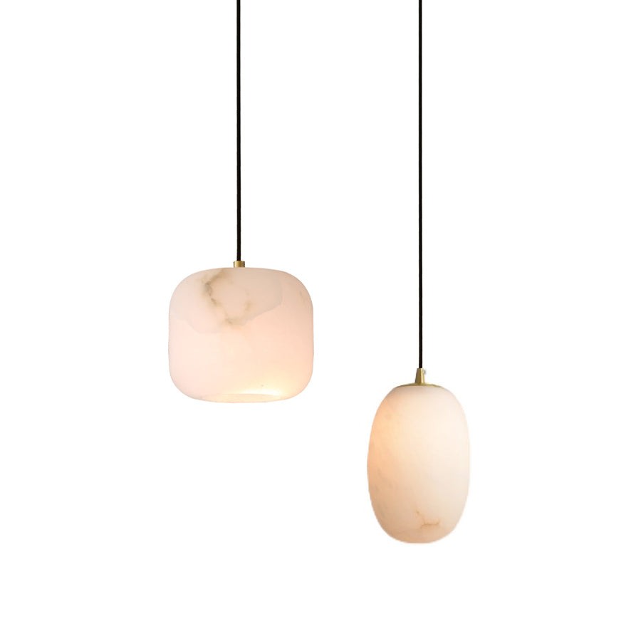 Alabaster hanglamp voor naast het bed HL2976
