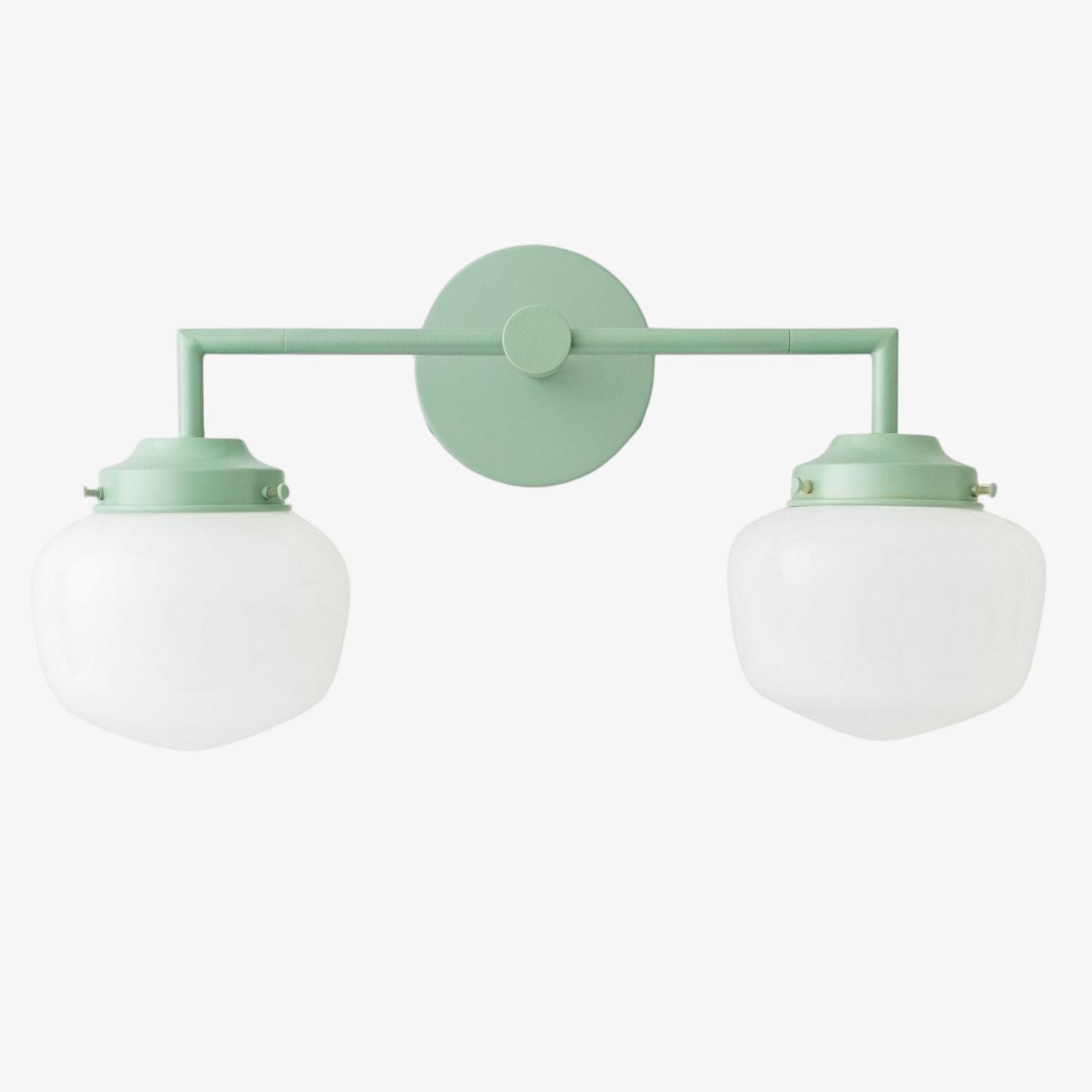 Opaalglazen wastafellamp - Vintage geïnspireerde badkamerwandverlichting HL1666