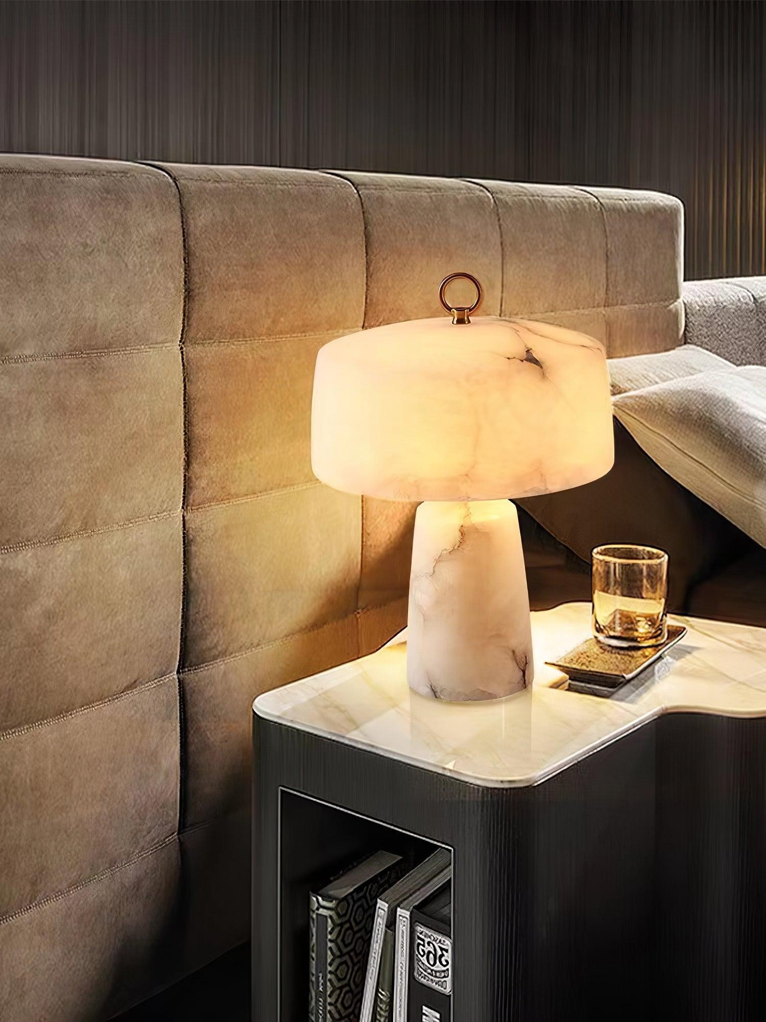 Lichte luxe stijl marmeren stenen tafellamp HL355