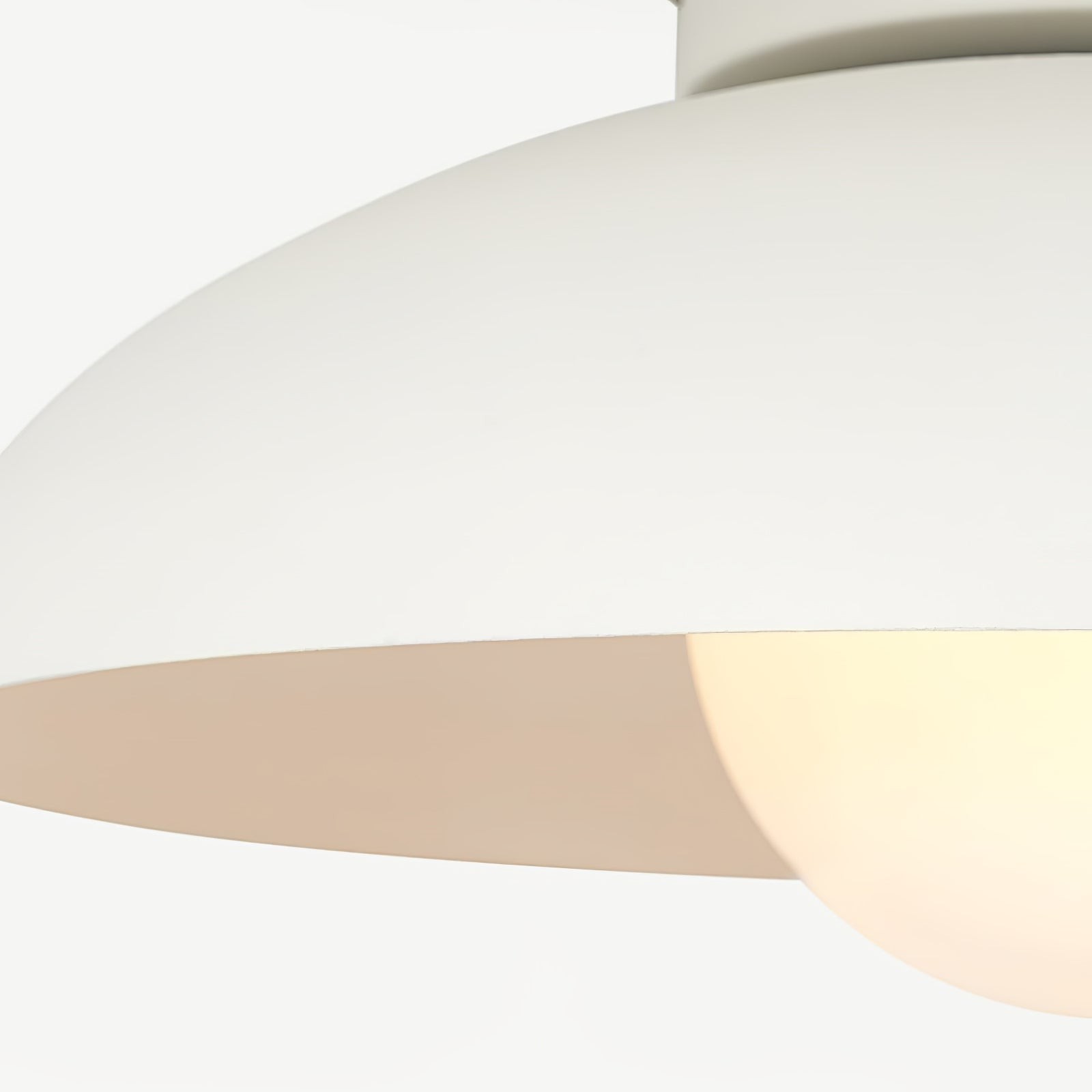 Matte zwarte glazen koepel plafondlamp HL543