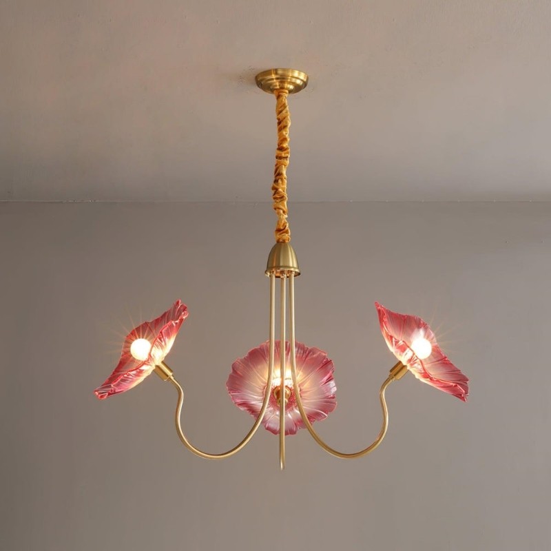 Nordic Lotusblad Glazen Bloem Hanglamp HL277