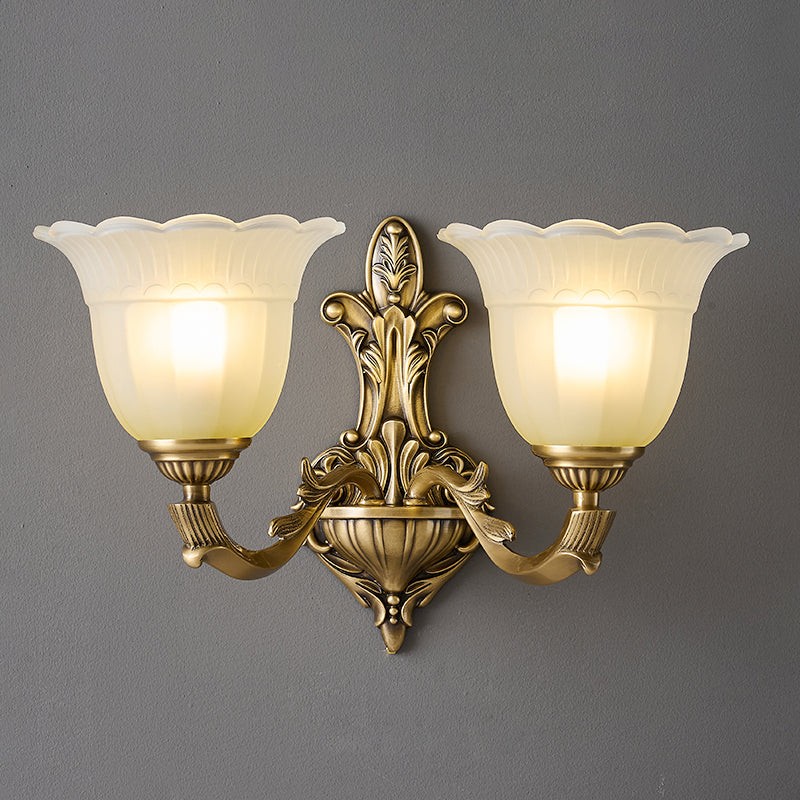 Bloom Flower messing wandlamp HL3184