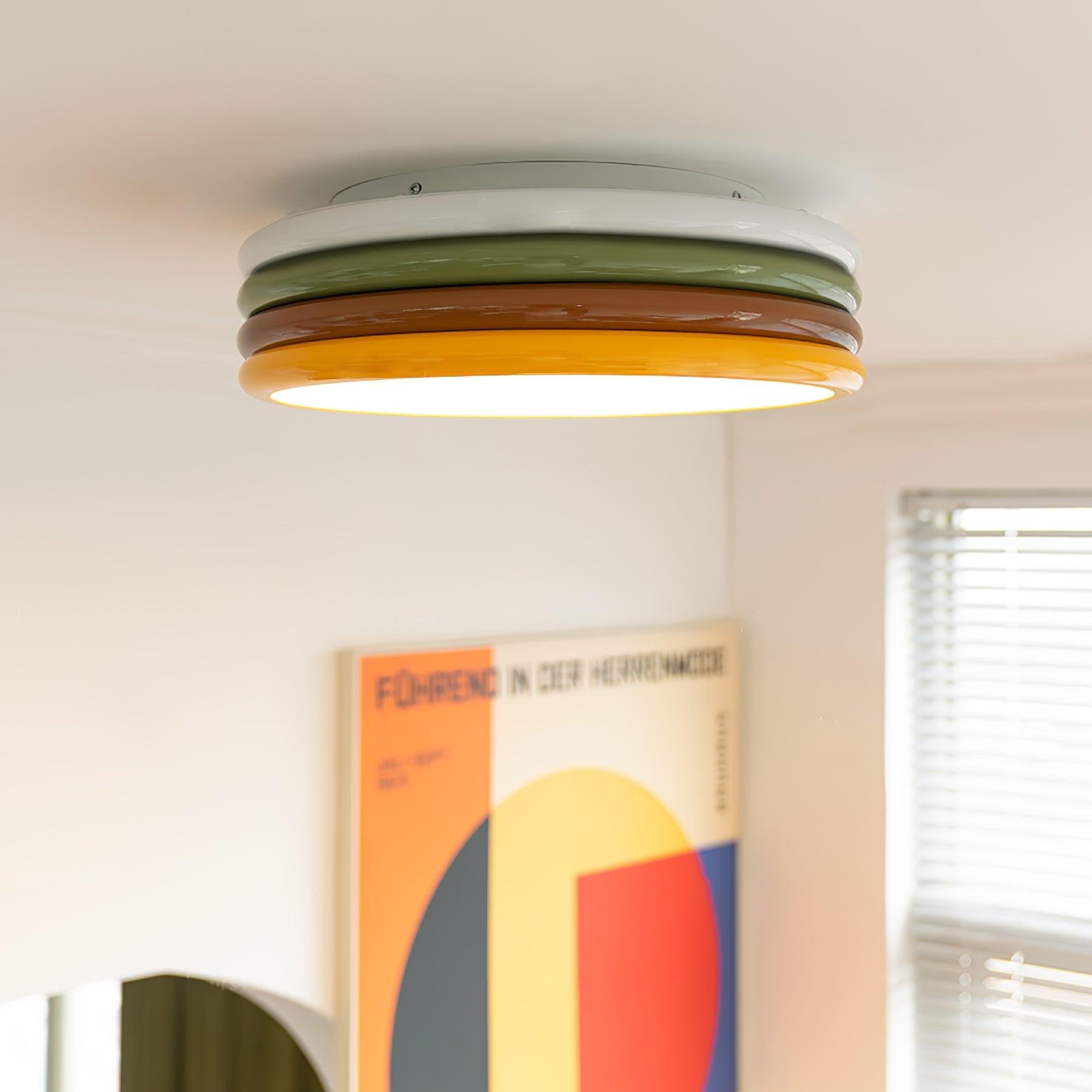 Scandinavische eenvoudige kleurrijke plafondlamp van acryl voor slaapkamer HL486