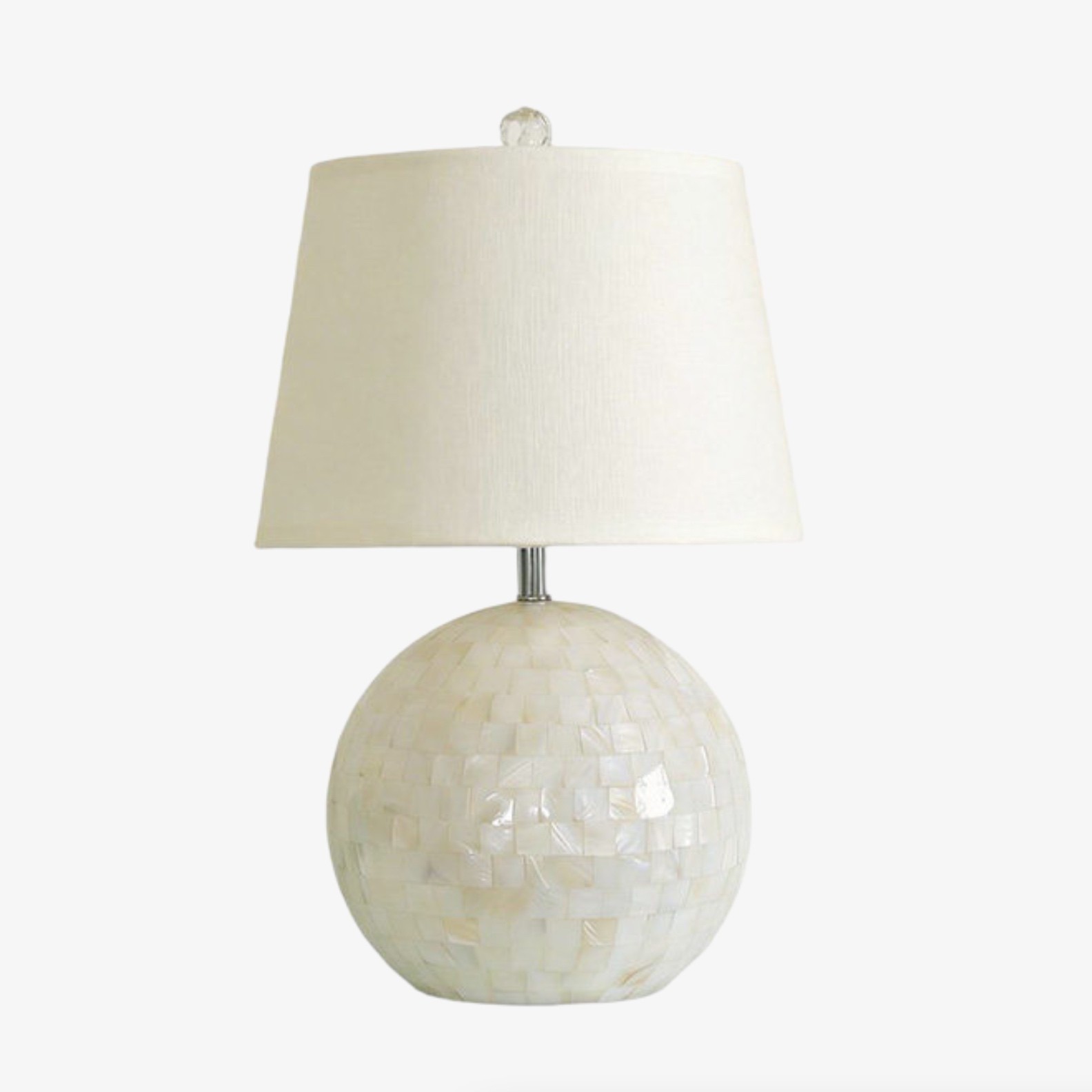 Beamira Tafellamp van natuurlijke schelp en mica - Handgemaakt voor slaapkamer of woonkamer HL3530