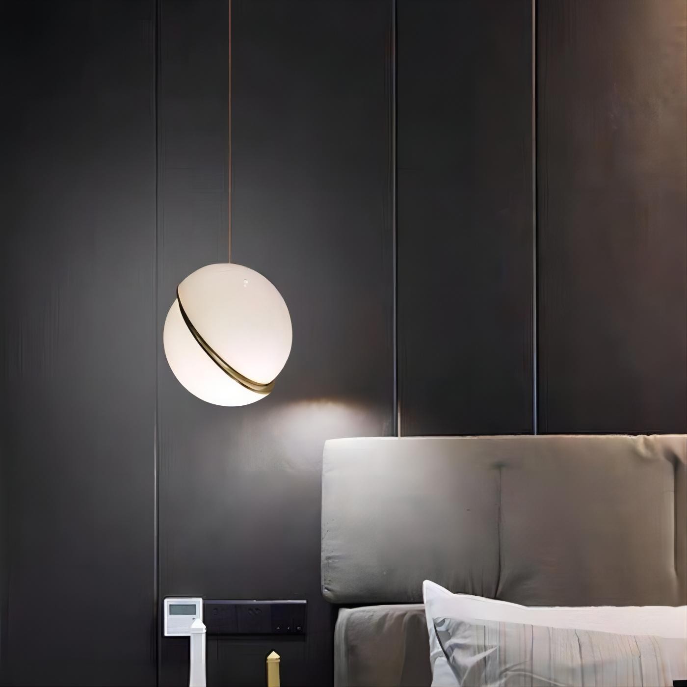 Crescent Opalen Bol Hanglamp