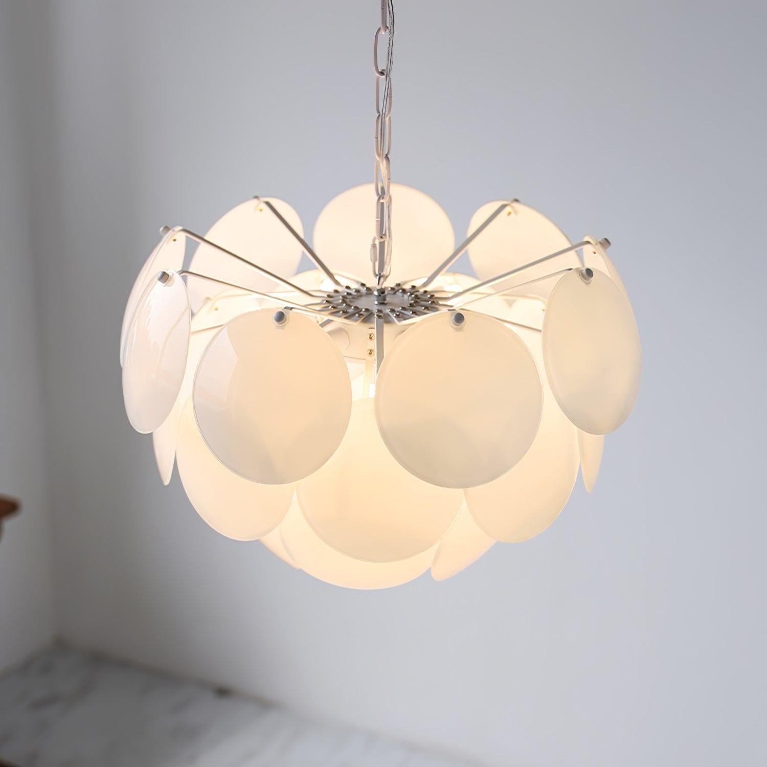 Luxe mode lichtgevende bloemblaadjes glazen kroonluchter HL581
