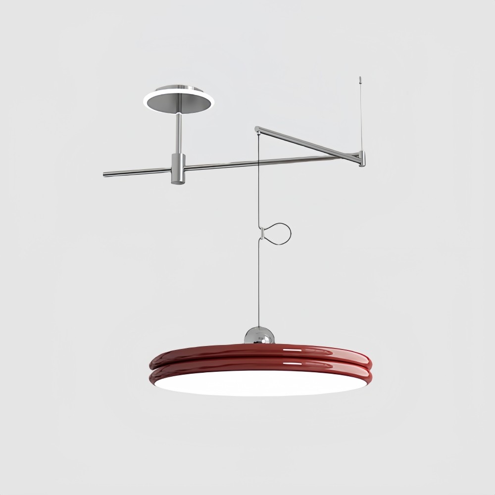 Vliegende schotel hanglamp met beweegbare arm HL1311