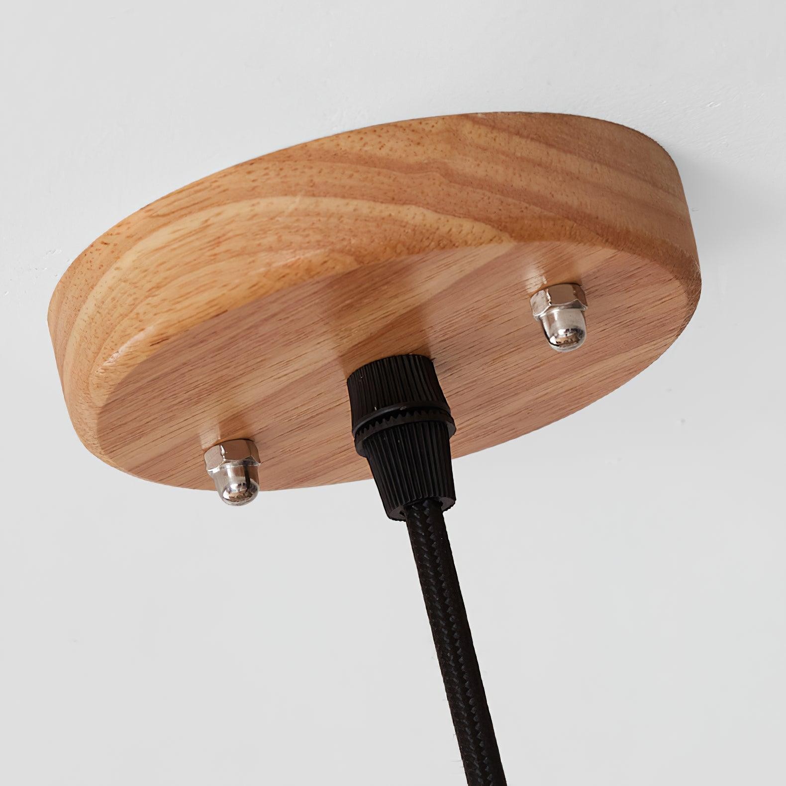 Houten boomstamkleurige kooi hanglamp HL752