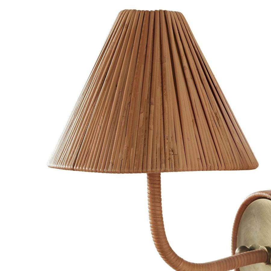 Welanery Wandlamp met Geweven Structuur en Rustieke Uitstraling - Sfeerverlichting voor de Woonkamer HL2541