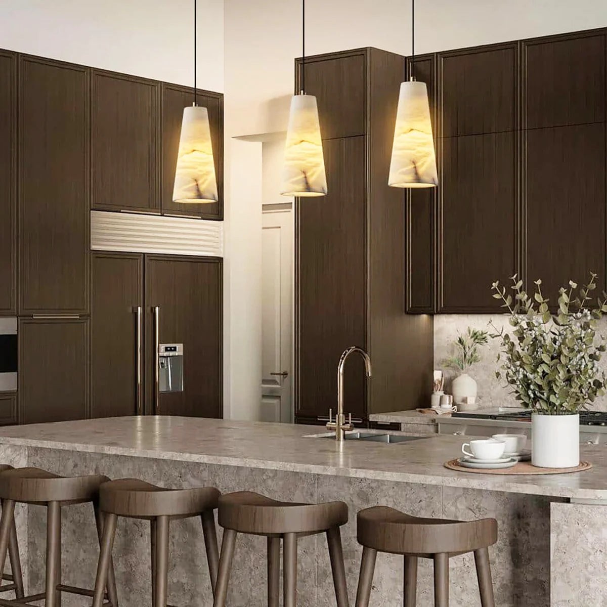 Aurora Pillar Alabaster hanglamp HL3500