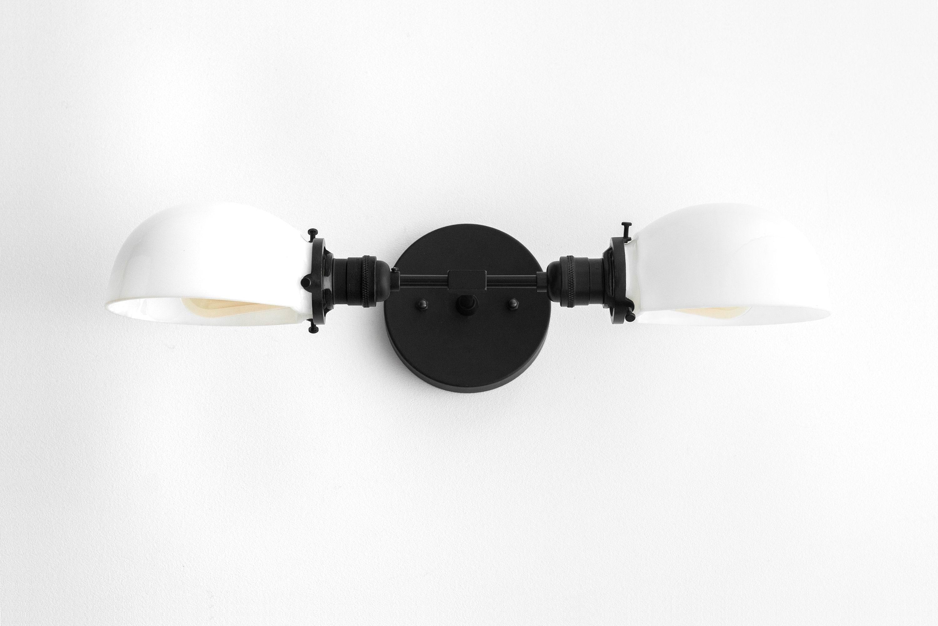 Ornato Luxe Mid-Century Vanity Light - Badkamerarmatuur van messing met opaalglas HL1688