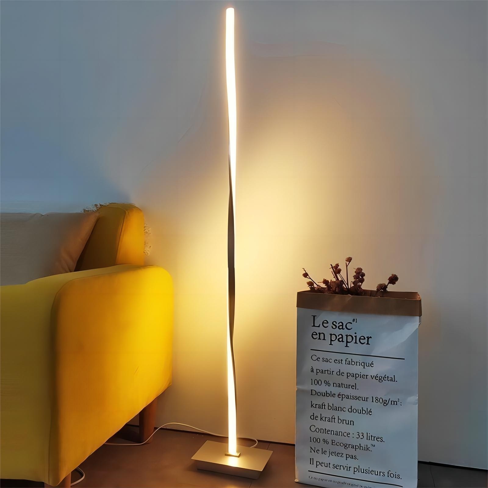 Moderne gedraaide staande mastlamp HL148