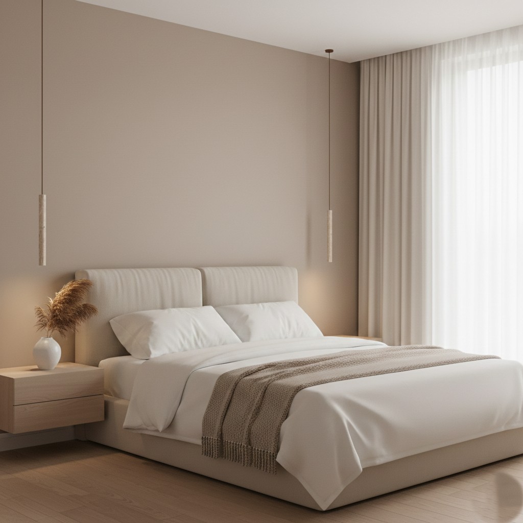 Moderne hanglamp HL3410 met marmeren travertin cilinder.