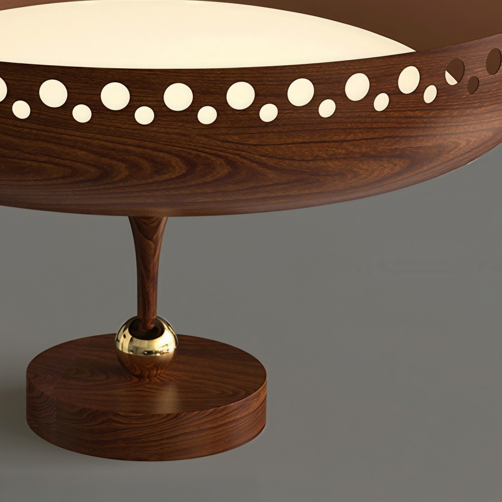 Lustrona Vintage Messing Plafondlamp - Gepolijste Metalen Plafondlamp voor Woonkamer HL1868