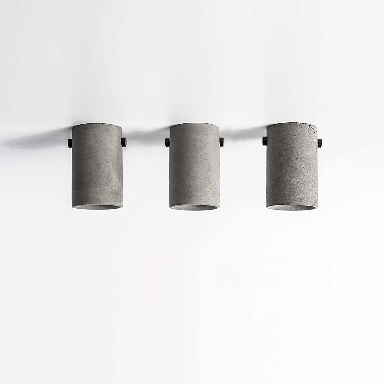 Minimalistische betonnen plafondlamp HL483