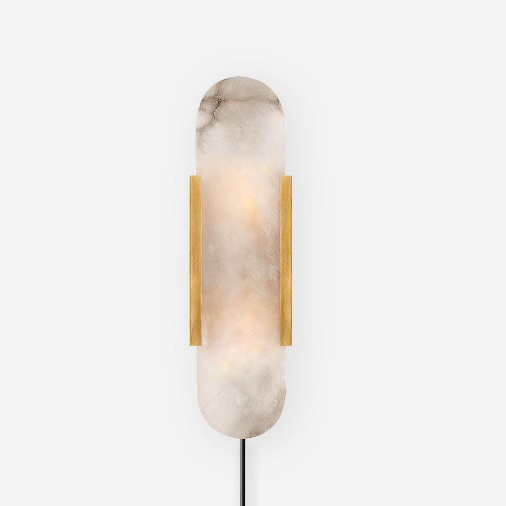Alabaster Verlengde Plug In Wandlamp HL714