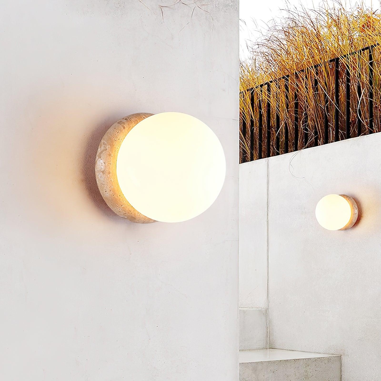 Asteroid Travertine Buitenwandlamp HL3442
