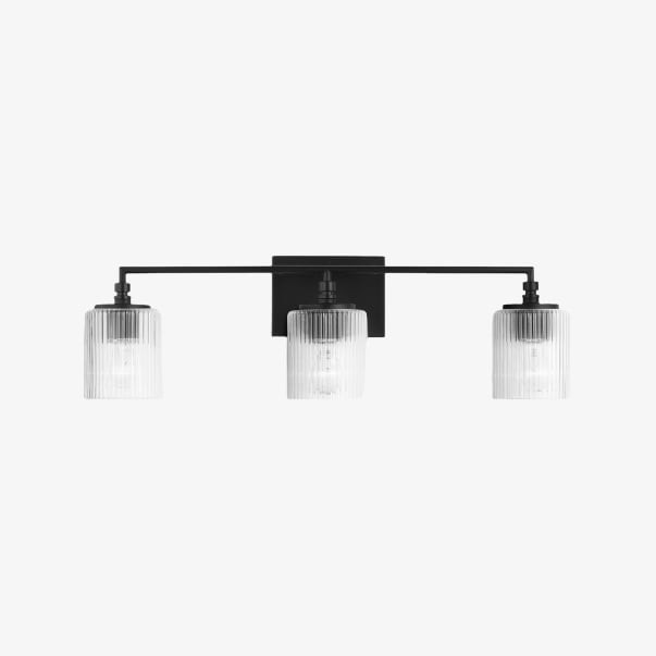 Lirra 3-lichts dimbare badkamerlamp van glas en metaal - Modern design voor badkamer en slaapkamer HL1949