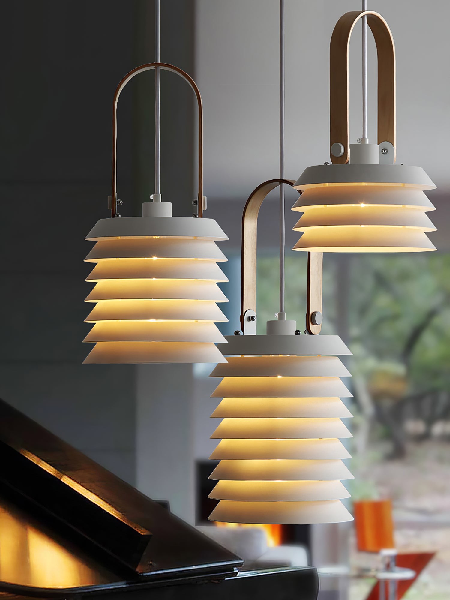 Minimalistische hanglamp in lantaarnstijl HL2973